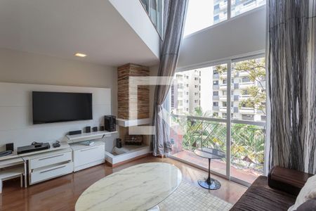 Sala de apartamento para alugar com 1 quarto, 60m² em Vila Nova Conceição, São Paulo