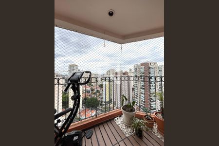 Varanda da Sala de apartamento à venda com 4 quartos, 138m² em Chácara Inglesa, São Paulo