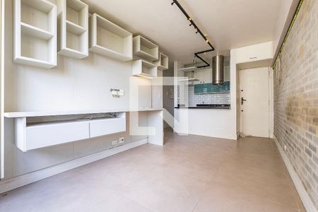 Sala/Cozinha de apartamento à venda com 1 quarto, 48m² em Vila Madalena, São Paulo