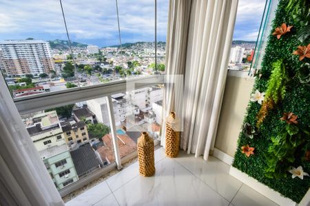 Varanda da Sala de apartamento à venda com 2 quartos, 77m² em Todos Os Santos, Rio de Janeiro