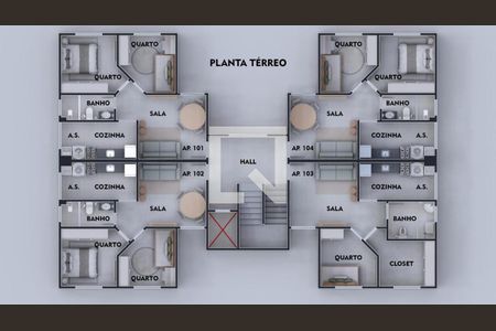 Apartamento à venda com 2 quartos, 117m² em Parque Xangri-lá, Contagem