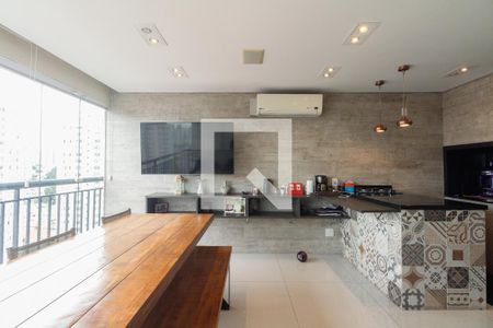 Varanda Gourmet  de apartamento à venda com 2 quartos, 98m² em Vila Gomes Cardim, São Paulo