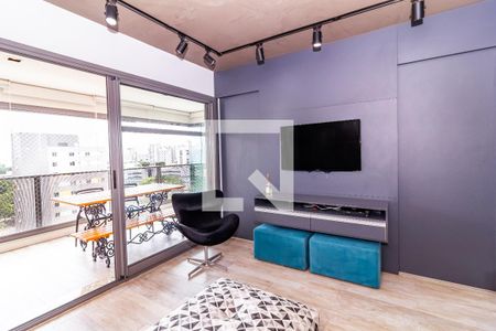 Sala de apartamento à venda com 1 quarto, 52m² em Barra Funda, São Paulo