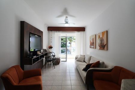 Sala de apartamento para alugar com 3 quartos, 105m² em Jardim Santa Genoveva, Guarujá