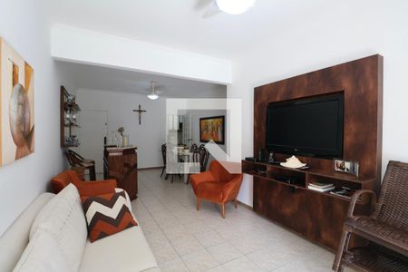 Sala de apartamento para alugar com 3 quartos, 105m² em Jardim Santa Genoveva, Guarujá