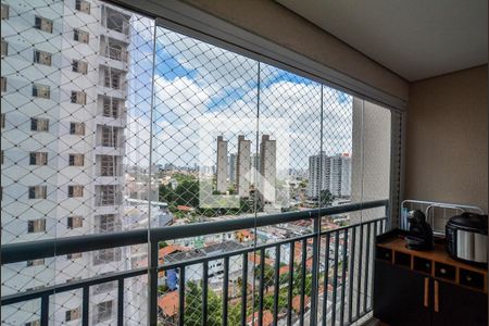 Varanda da Sala de apartamento à venda com 2 quartos, 54m² em Vila Eldizia, Santo André