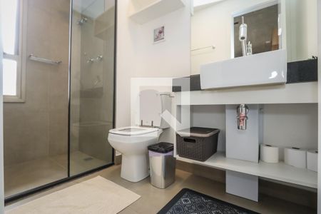 Banheiro de kitnet/studio para alugar com 1 quarto, 20m² em Cerqueira César, São Paulo