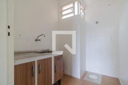 Cozinha de kitnet/studio para alugar com 1 quarto, 25m² em Cristal, Porto Alegre