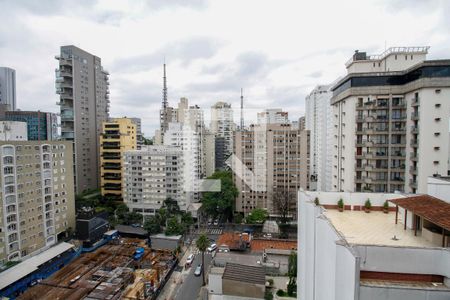 Vista da Sala de apartamento para alugar com 1 quarto, 60m² em Cerqueira César, São Paulo