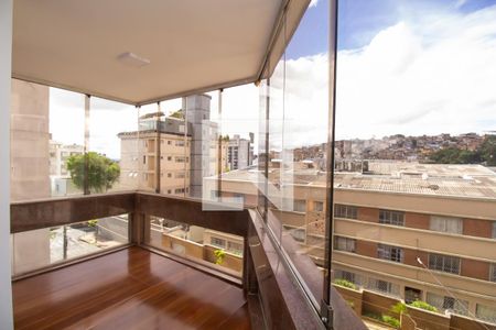 Varanda da Sala de apartamento para alugar com 4 quartos, 144m² em Serra, Belo Horizonte