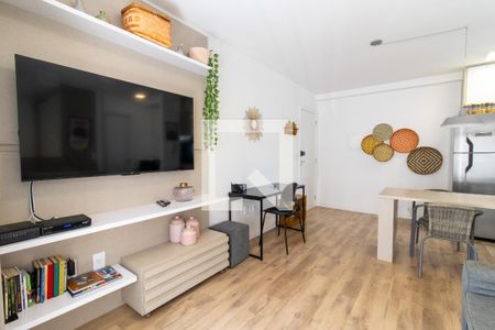 Sala de apartamento à venda com 1 quarto, 42m² em Vila Itapura, Campinas