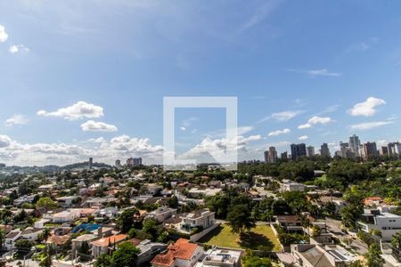 Vista da Sala de apartamento à venda com 1 quarto, 63m² em Melville Empresarial Ii, Barueri