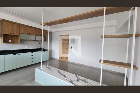 Sala de apartamento para alugar com 2 quartos, 66m² em Ponta da Praia, Santos