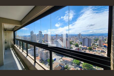 Varanda da Sala de apartamento para alugar com 2 quartos, 66m² em Ponta da Praia, Santos