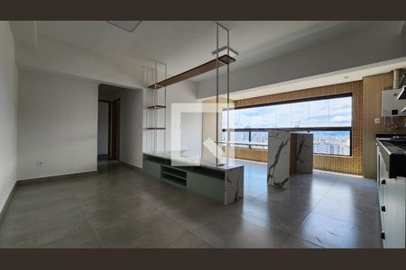 Sala de apartamento para alugar com 2 quartos, 66m² em Ponta da Praia, Santos