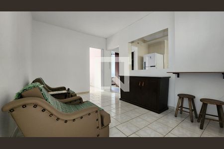 Sala de apartamento para alugar com 2 quartos, 50m² em Gonzaga, Santos