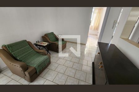 Sala de apartamento para alugar com 2 quartos, 50m² em Gonzaga, Santos