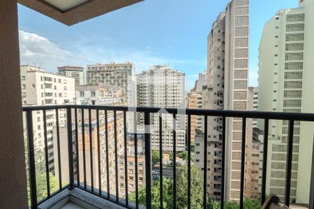 Varanda da Sala de apartamento para alugar com 2 quartos, 39m² em Consolação, São Paulo