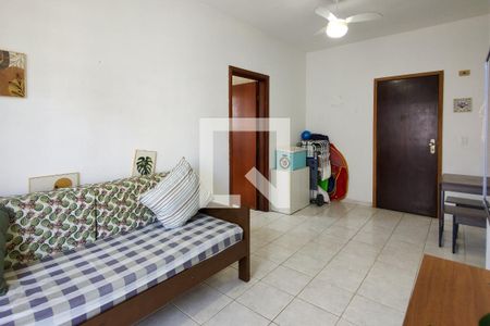 Sala de apartamento para alugar com 1 quarto, 60m² em Canto do Forte, Praia Grande