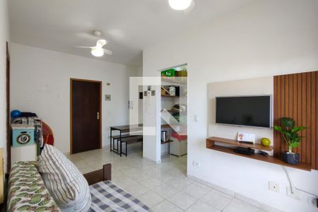 Sala de apartamento para alugar com 1 quarto, 60m² em Canto do Forte, Praia Grande