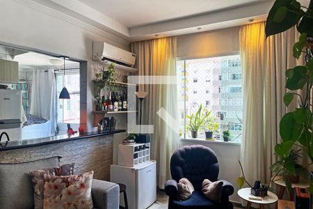 Sala de apartamento para alugar com 2 quartos, 82m² em José Menino, Santos