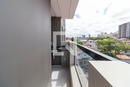 Varanda da Sala de apartamento à venda com 1 quarto, 37m² em Jardim Trussardi, São Paulo