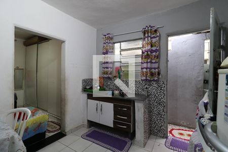 Sala/Cozinha de casa para alugar com 1 quarto, 35m² em Parque João Ramalho, Santo André