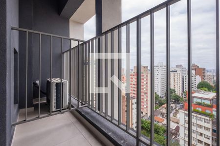 Studio - Varanda de kitnet/studio para alugar com 1 quarto, 26m² em Cerqueira César, São Paulo