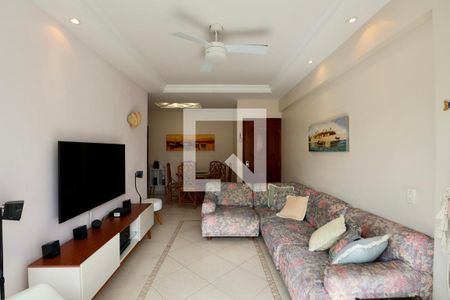 Sala de apartamento para alugar com 4 quartos, 100m² em Barra Funda, Guarujá