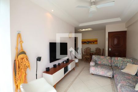 Sala de apartamento para alugar com 4 quartos, 100m² em Barra Funda, Guarujá