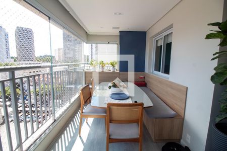 Sala de Jantar - Varanda Gourmet de apartamento à venda com 2 quartos, 74m² em Santo Amaro, São Paulo