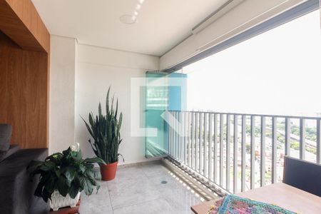 Varanda Gourmet  de apartamento à venda com 3 quartos, 80m² em Chácara Seis de Outubro, São Paulo