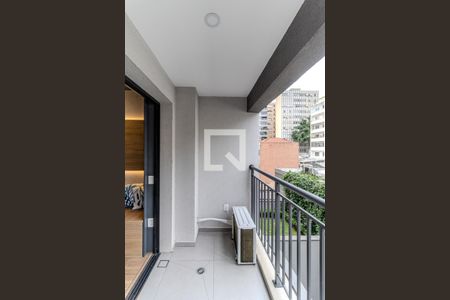 Varanda de kitnet/studio para alugar com 1 quarto, 29m² em Vila Buarque, São Paulo