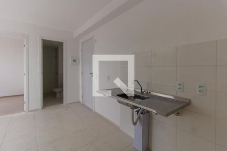 Cozinha de apartamento à venda com 2 quartos, 35m² em Conjunto Habitacional Teotonio Vilela, São Paulo