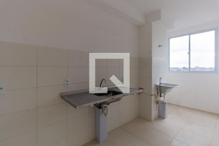 Cozinha de apartamento à venda com 2 quartos, 35m² em Conjunto Habitacional Teotonio Vilela, São Paulo