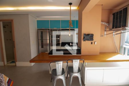 Cozinha de kitnet/studio à venda com 1 quarto, 34m² em Itaim Bibi, São Paulo