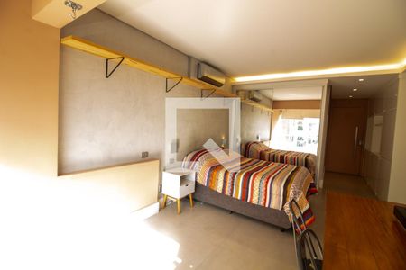 Sala / Quarto - Studio de kitnet/studio à venda com 1 quarto, 34m² em Itaim Bibi, São Paulo