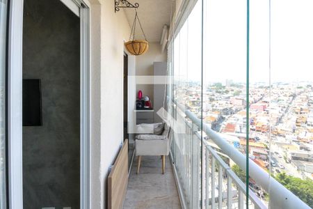 Varanda de apartamento à venda com 1 quarto, 28m² em Vila Alpina, São Paulo