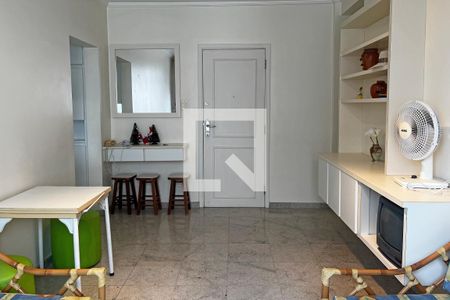 Sala de apartamento para alugar com 1 quarto, 70m² em Gonzaga , Santos