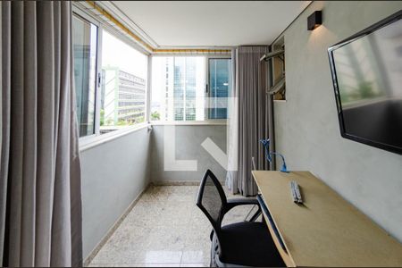 Varanda da Suíte de apartamento à venda com 1 quarto, 51m² em Luxemburgo, Belo Horizonte