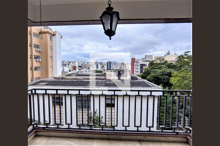 Varanda da Sala 2 de apartamento à venda com 4 quartos, 138m² em Cruzeiro, Belo Horizonte