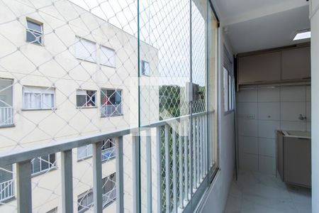 Varanda da Sala de apartamento para alugar com 2 quartos, 59m² em Cemucam, Cotia