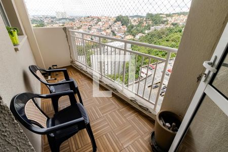 Varanda da Sala de apartamento à venda com 2 quartos, 52m² em Jardim Monte Alegre, Taboão da Serra