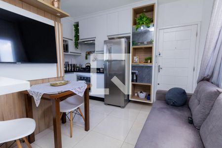 Sala e Cozinha de apartamento à venda com 1 quarto, 30m² em Cidade Patriarca, São Paulo