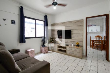 Sala de apartamento para alugar com 1 quarto, 60m² em Aviação, Praia Grande