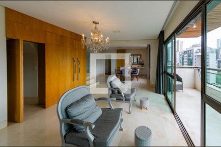 Sala de apartamento para alugar com 4 quartos, 450m² em Belvedere, Belo Horizonte