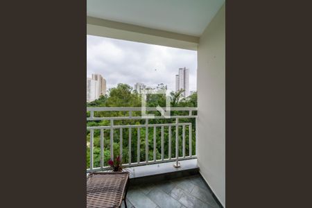 Varanda da Sala de apartamento à venda com 2 quartos, 63m² em Vila Andrade, São Paulo