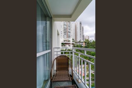 Varanda da Sala de apartamento à venda com 2 quartos, 63m² em Vila Andrade, São Paulo