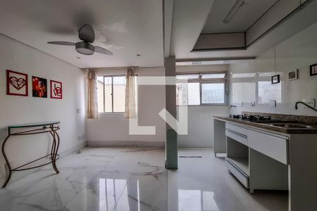 sala cozinha de apartamento à venda com 1 quarto, 52m² em Sé, São Paulo