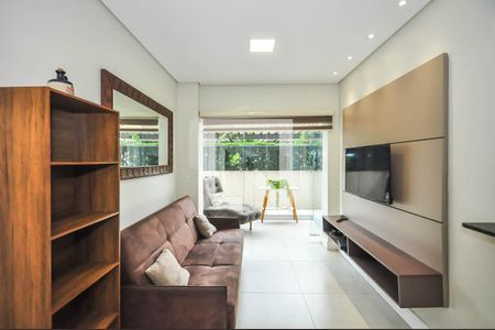 Sala de Tv de apartamento para alugar com 1 quarto, 67m² em Morumbi, São Paulo